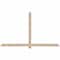 Ekena Millwork Eugene Smooth Timber Gable Bracket, Douglas Fir, 84"W x 49"H x 3 1/2"D x 3 1/2"F, 14/12 Pitch GBW084X49X0404EUG00SDF - alternate 1